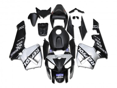 Cheap 2005-2006 Silver Repsol Black Honda CBR600RR Bike Fairings UK