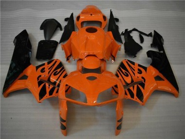 Cheap 2005-2006 Orange Black Honda CBR600RR Motorbike Fairing UK