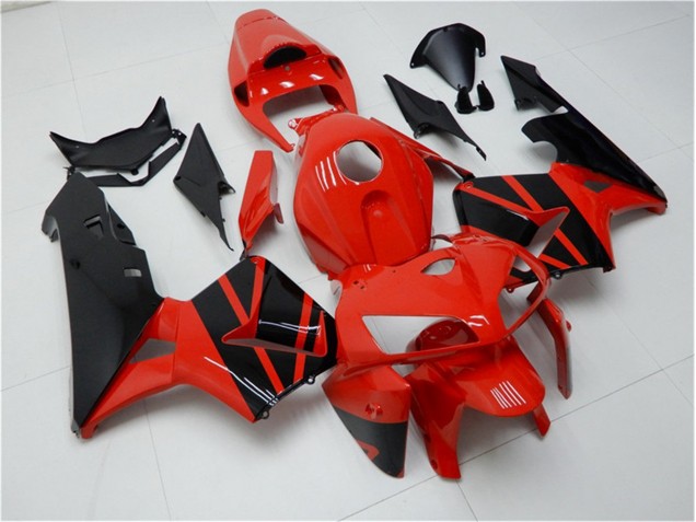 Cheap 2005-2006 Red Black Honda CBR600RR Motorcycle Fairings Kits UK