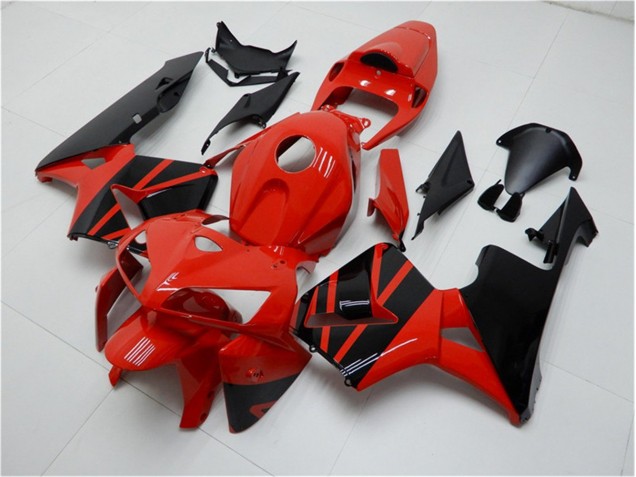 Cheap 2005-2006 Red Black Honda CBR600RR Motorcycle Fairings Kits UK