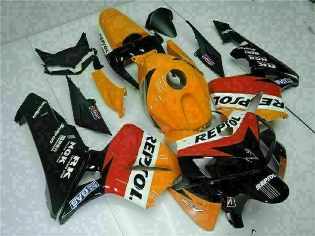 Cheap 2005-2006 Orange Black Repsol Honda CBR600RR Motorbike Fairing UK Cheap 2005-2006 Orange Black Repsol Honda CBR600RR Motorbike Fairing UK