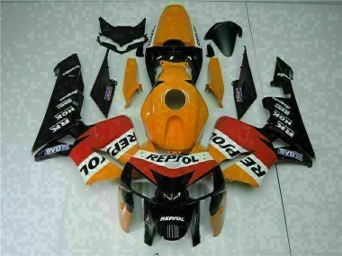 Cheap 2005-2006 Orange Black Repsol Honda CBR600RR Motorbike Fairing UK