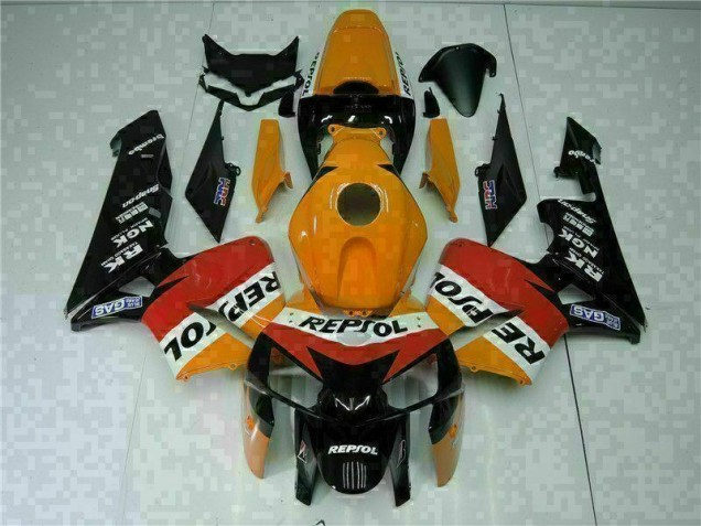 Cheap 2005-2006 Orange Black Repsol Honda CBR600RR Motorbike Fairing UK Cheap 2005-2006 Orange Black Repsol Honda CBR600RR Motorbike Fairing UK