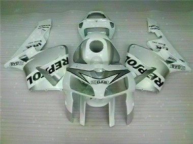 Cheap 2005-2006 White Repsol Honda CBR600RR Motorbike Fairing Kits UK
