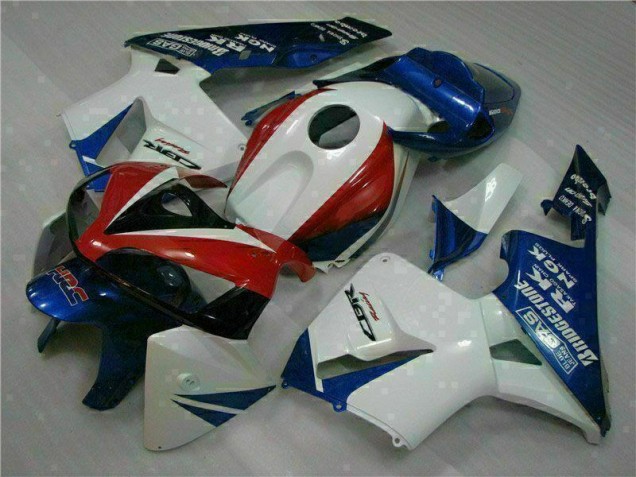 Cheap 2005-2006 White Blue Honda CBR600RR Moto Fairings UK Cheap 2005-2006 White Blue Honda CBR600RR Moto Fairings UK