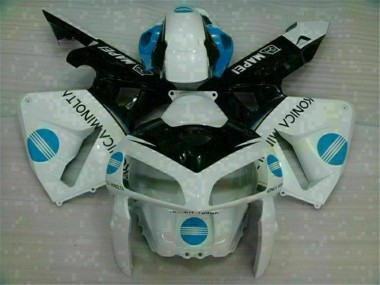 Cheap 2005-2006 White Blue Honda CBR600RR Motorcyle Fairings UK