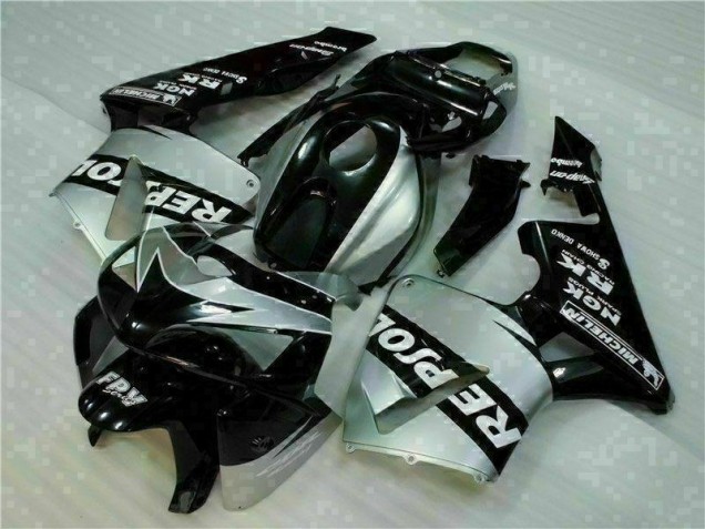Cheap 2005-2006 Black Silver Repsol Honda CBR600RR Motorcycle Fairings Kit UK Cheap 2005-2006 Black Silver Repsol Honda CBR600RR Motorcycle Fairings Kit UK