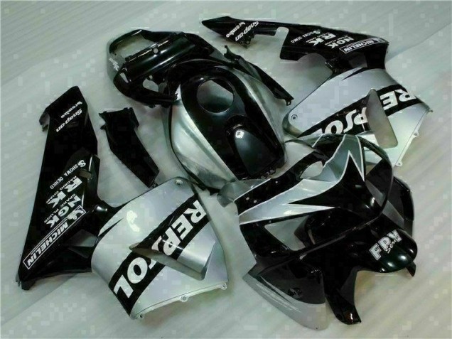Cheap 2005-2006 Black Silver Repsol Honda CBR600RR Motorcycle Fairings Kit UK Cheap 2005-2006 Black Silver Repsol Honda CBR600RR Motorcycle Fairings Kit UK