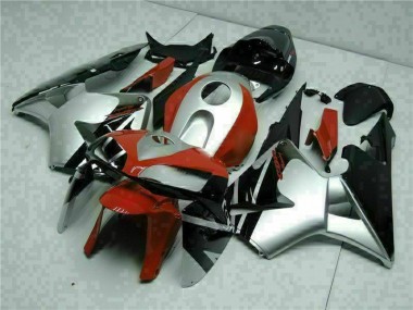 Cheap 2005-2006 Black Silver Red Honda CBR600RR Motorcycle Fairings UK