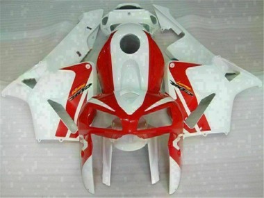 Cheap 2005-2006 Red White Honda CBR600RR Motor Fairings UK