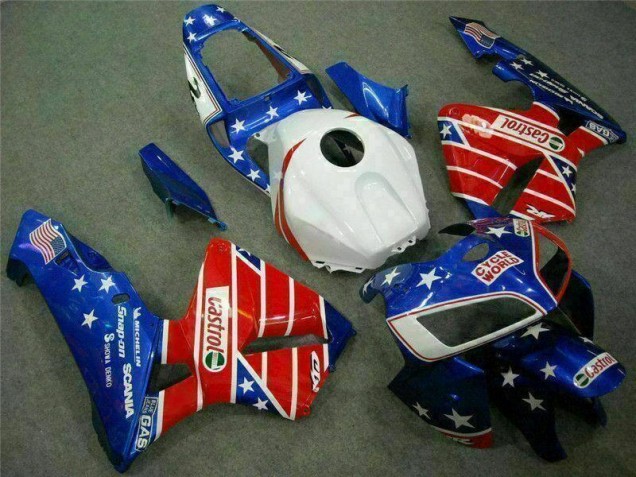 Cheap 2005-2006 Blue Red Cycle World Castrol Honda CBR600RR Motorcycle Fairings Kit UK Cheap 2005-2006 Blue Red Cycle World Castrol Honda CBR600RR Motorcycle Fairings Kit UK