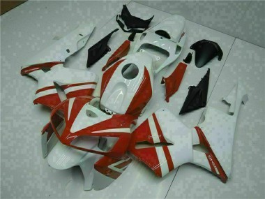 Cheap 2005-2006 White Red Honda CBR600RR Motorcycle Fairings UK