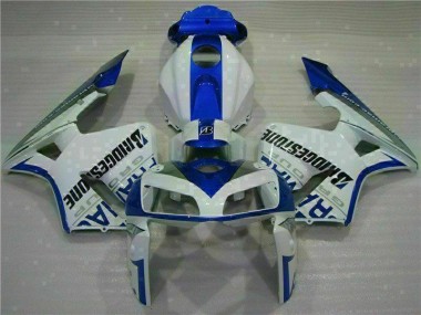Cheap 2005-2006 White Blue Honda CBR600RR Motorcycle Fairing Kits UK
