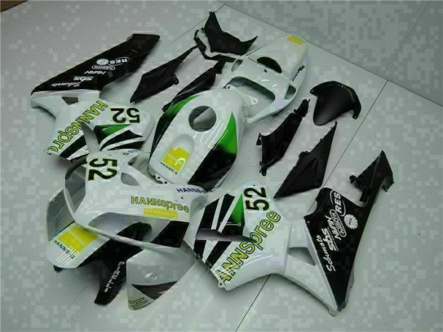 Cheap 2005-2006 White Yellow Green 52 Honda CBR600RR Motorcycle Bodywork UK Cheap 2005-2006 White Yellow Green 52 Honda CBR600RR Motorcycle Bodywork UK