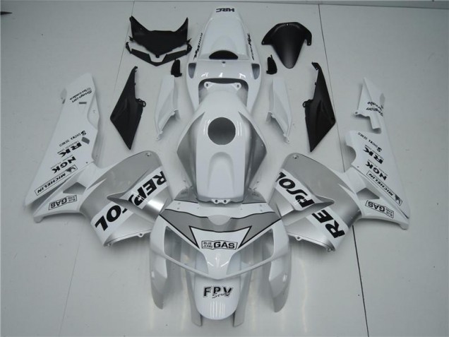 Cheap 2005-2006 White Silver Black Repsol Honda CBR600RR Motorbike Fairing UK Cheap 2005-2006 White Silver Black Repsol Honda CBR600RR Motorbike Fairing UK