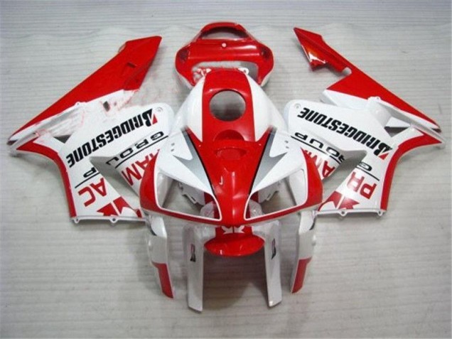Cheap 2005-2006 Red White Honda CBR600RR Bike Fairings UK Cheap 2005-2006 Red White Honda CBR600RR Bike Fairings UK