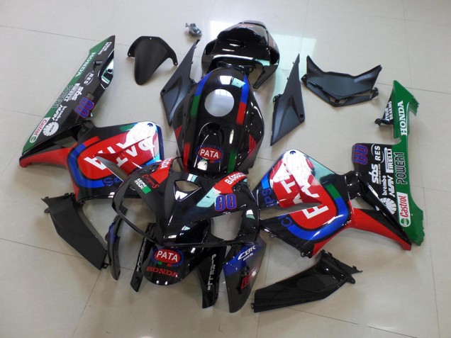 Cheap 2005-2006 Black Red Pata Honda CBR600RR Motorbike Fairings UK Cheap 2005-2006 Black Red Pata Honda CBR600RR Motorbike Fairings UK