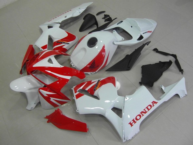Cheap 2005-2006 Red White Honda CBR600RR Replacement Motorcycle Fairings UK Cheap 2005-2006 Red White Honda CBR600RR Replacement Motorcycle Fairings UK