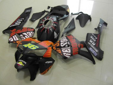 Cheap 2005-2006 Rossi Matte Black Honda CBR600RR Motorcycle Fairings Kits UK
