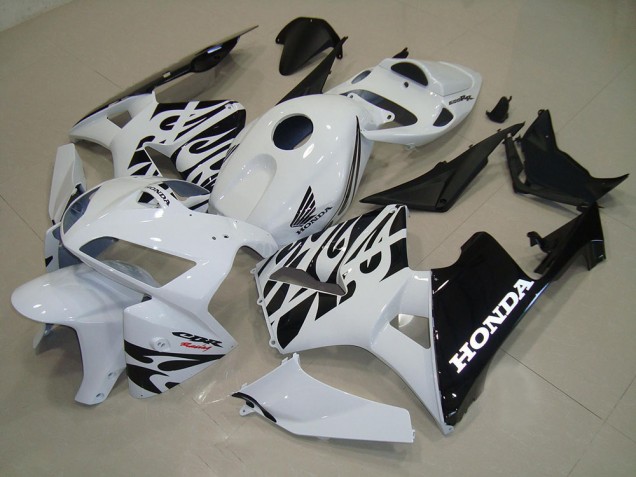 Cheap 2005-2006 White Black Honda CBR600RR Motor Fairings UK Cheap 2005-2006 White Black Honda CBR600RR Motor Fairings UK