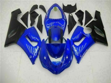 Cheap 2005-2006 Blue Kawasaki ZX6R Motorcycle Fairing Kit UK