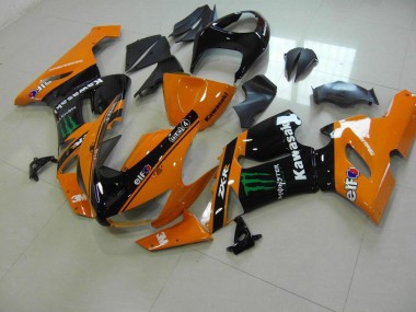 Cheap 2005-2006 Orange Monster Kawasaki ZX6R Bike Fairing UK