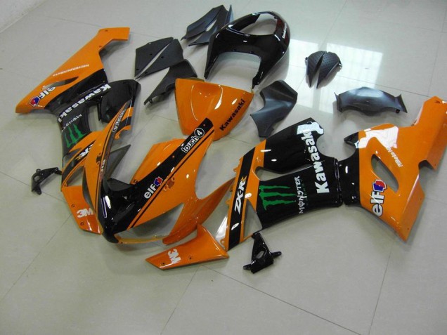 Cheap 2005-2006 Orange Monster Kawasaki ZX6R Bike Fairing UK Cheap 2005-2006 Orange Monster Kawasaki ZX6R Bike Fairing UK