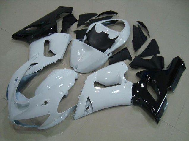 Cheap 2005-2006 White Black Kawasaki ZX6R Replacement Motorcycle Fairings UK Cheap 2005-2006 White Black Kawasaki ZX6R Replacement Motorcycle Fairings UK