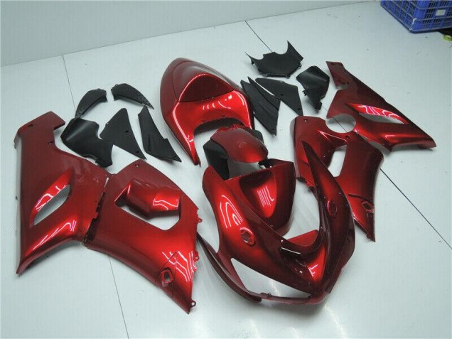 Cheap 2005-2006 Candy Red Kawasaki ZX6R Motorcycle Fairing Kits UK Cheap 2005-2006 Candy Red Kawasaki ZX6R Motorcycle Fairing Kits UK
