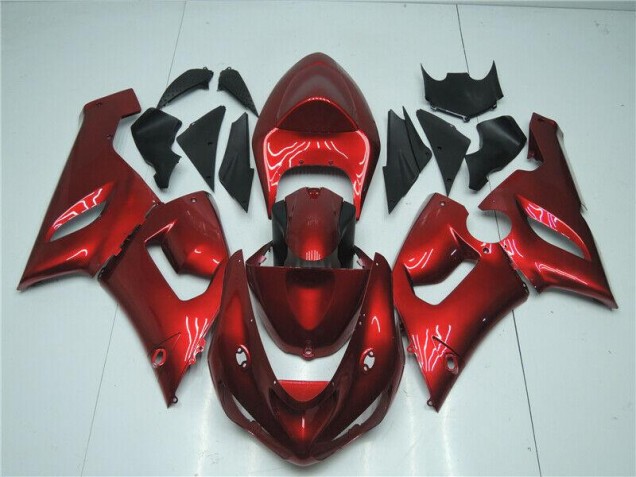 Cheap 2005-2006 Candy Red Kawasaki ZX6R Motorcycle Fairing Kits UK Cheap 2005-2006 Candy Red Kawasaki ZX6R Motorcycle Fairing Kits UK