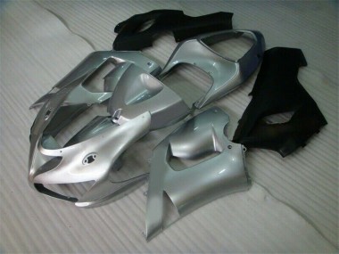 Cheap 2005-2006 Silver Black Kawasaki ZX6R Motorcycle Fairing Kit UK