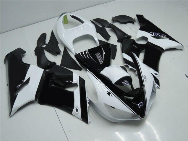 Cheap 2005-2006 Black White Kawasaki ZX6R Moto Fairings UK Cheap 2005-2006 Black White Kawasaki ZX6R Moto Fairings UK