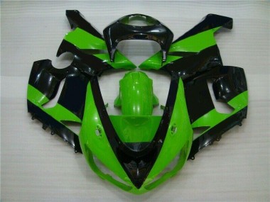 Cheap 2005-2006 Green Black Kawasaki ZX6R Motorbike Fairing UK