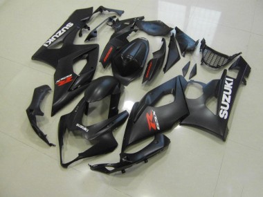 Cheap 2005-2006 Matte Black with White Decals Suzuki GSXR 1000 Bike Fairing Kit UK
