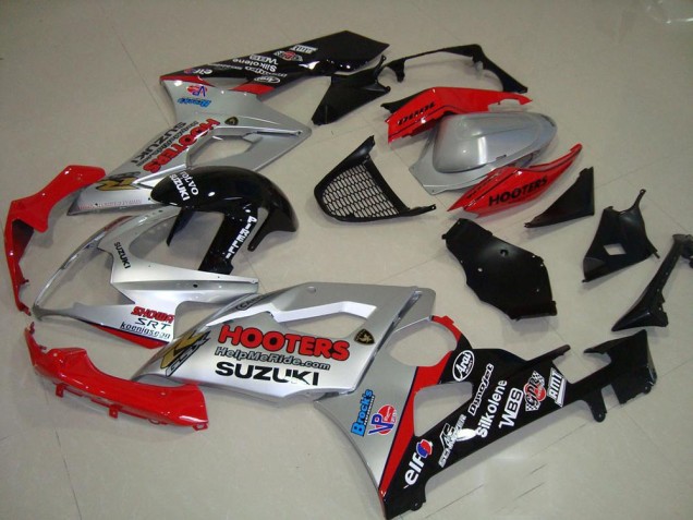 Cheap 2005-2006 Silver and Red Suzuki GSXR 1000 Motorcycle Fairings Kits UK Cheap 2005-2006 Silver and Red Suzuki GSXR 1000 Motorcycle Fairings Kits UK