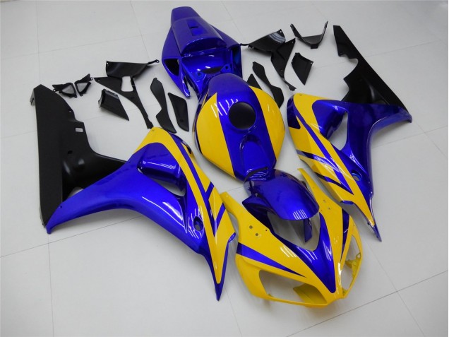 Cheap 2006-2007 Yellow Blue Honda CBR1000RR Replacement Motorcycle Fairings UK Cheap 2006-2007 Yellow Blue Honda CBR1000RR Replacement Motorcycle Fairings UK