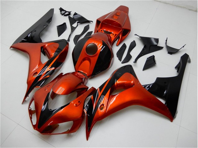 Cheap 2006-2007 Orange Black Honda CBR1000RR Motorcycle Fairings Kit UK Cheap 2006-2007 Orange Black Honda CBR1000RR Motorcycle Fairings Kit UK