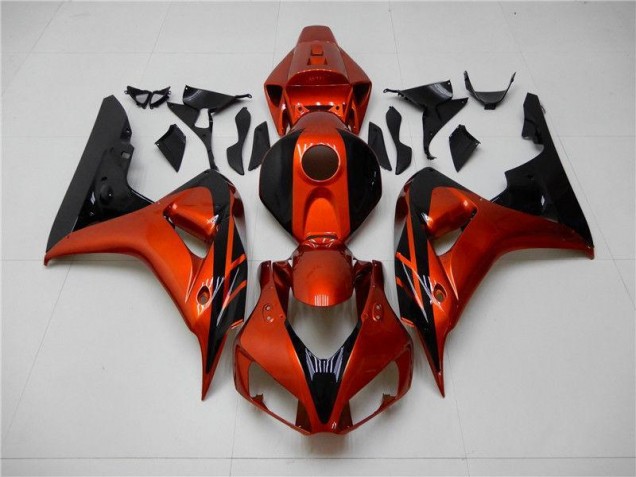 Cheap 2006-2007 Orange Black Honda CBR1000RR Motorcycle Fairings Kit UK Cheap 2006-2007 Orange Black Honda CBR1000RR Motorcycle Fairings Kit UK