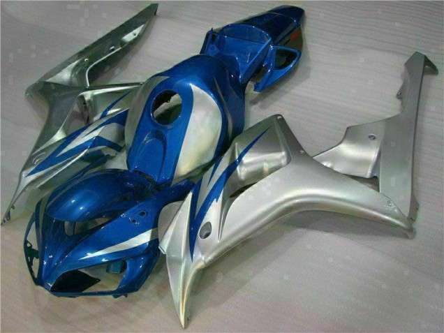 Cheap 2006-2007 Blue Silver Honda CBR1000RR Motorcycle Fairings Kits UK