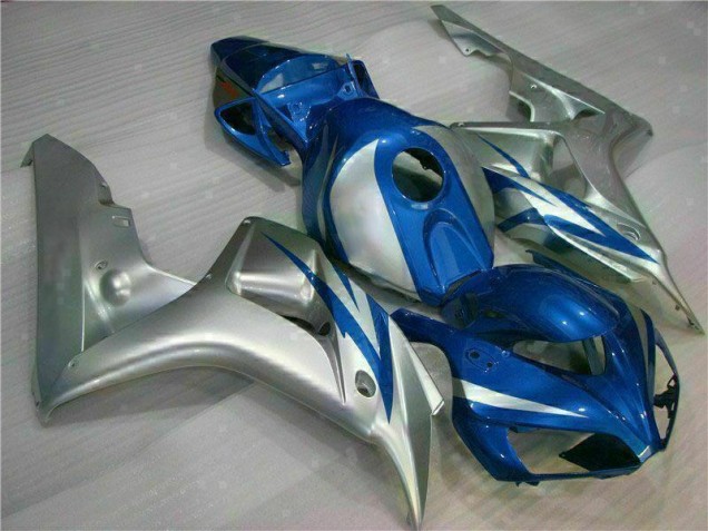 Cheap 2006-2007 Blue Silver Honda CBR1000RR Motorcycle Fairings Kits UK