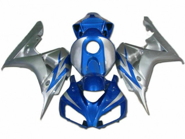 Cheap 2006-2007 Blue Silver Honda CBR1000RR Motorcycle Fairings Kits UK
