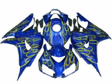 Cheap 2006-2007 Yellow Flame Blue Honda CBR1000RR Replacement Fairings UK