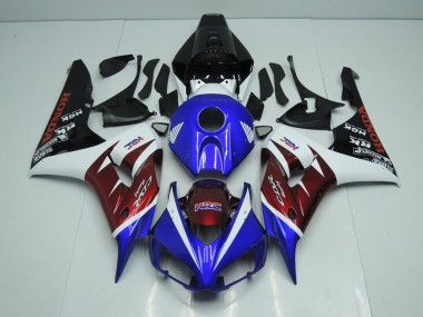 Cheap 2006-2007 Burgandy and Blue Honda CBR1000RR Bike Fairing UK