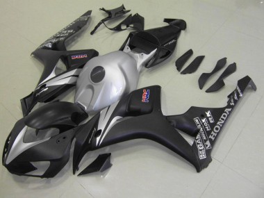 Cheap 2006-2007 Matte Black Silver Honda CBR1000RR Motorcycle Fairing Kit UK