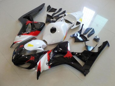Cheap 2006-2007 White Black with No Sticker Honda CBR1000RR Bike Fairing Kit UK