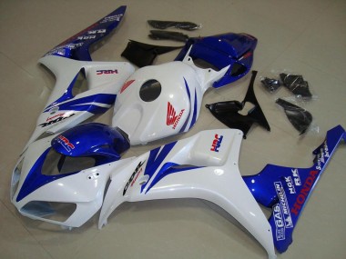 Cheap 2006-2007 White and Blue Honda CBR1000RR Replacement Fairings UK