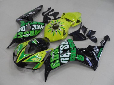 Cheap 2006-2007 Yellow Green Rossi Honda CBR1000RR Motor Fairings UK