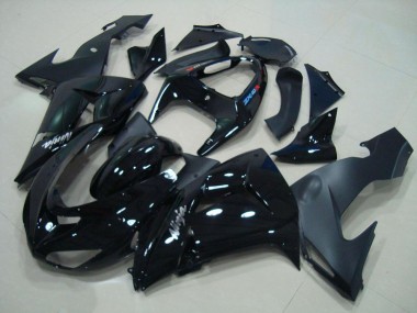 Cheap 2006-2007 Glossy Black Matte Black Kawasaki ZX10R Motorcyle Fairings UK