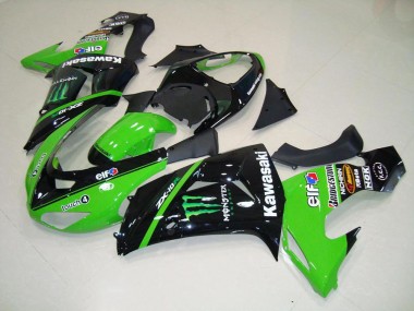 Cheap 2006-2007 Green Monster Kawasaki ZX10R Bike Fairings UK
