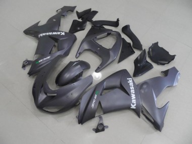 Cheap 2006-2007 Grey with White Decals Kawasaki ZX10R Motor Bike Fairings UK